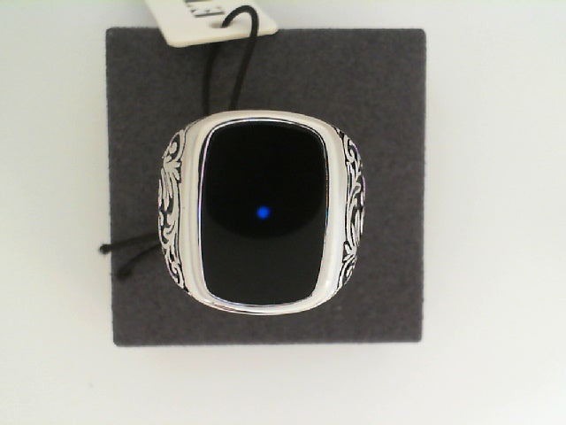 Sterling Silver Ring with a Rh