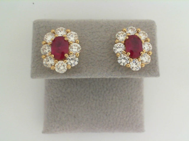 Ruby and Diamond Earrings
18k