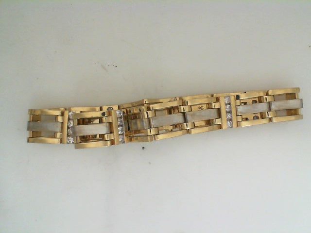 14kyg Diamond Men's Bracelet 8