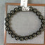 Black Agate Beaded Bracelet wi