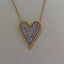 Heart Necklace with Diamonds (