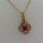 14k rose gold necklace with 13