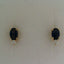 Sapphire and Diamond Studs 14k