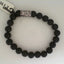 10mm Matte Black Agate Beaded