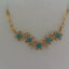 14k yellow gold turquoise and