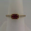 Ruby and Diamond Ring 14k
Rub