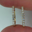 14k Gold Diamond Hoops
20 Dia