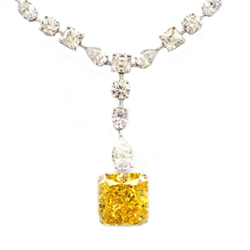 Diana 15 Necklace Canary Yellow